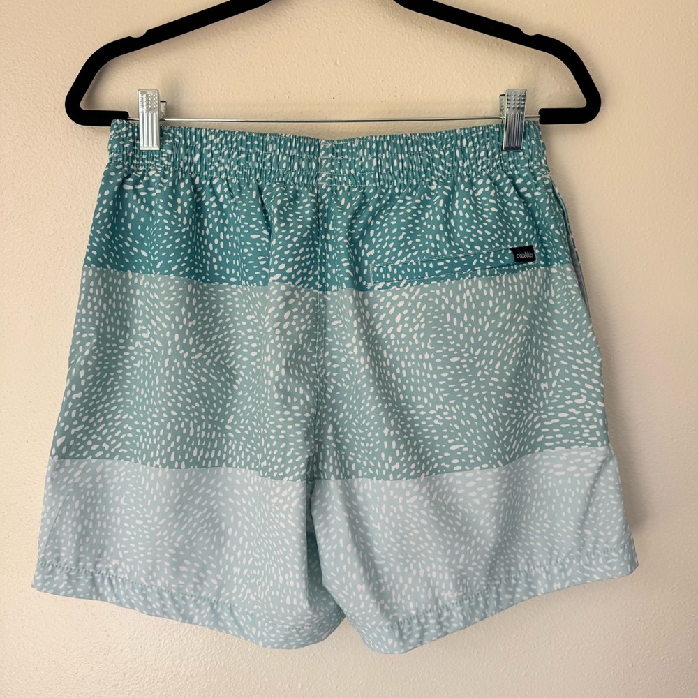 Chubbies Teal Gradient Speck Pattern Swim Trunks … - image 2